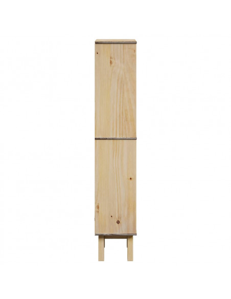 Mobile da Bagno OTTA 35x30x159 cm in Legno Massello di Pino