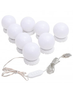 Specchio da Parete con Luci LED 50x80 cm Vetro Rettangolare