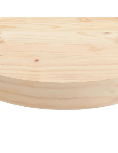 Piano Tavolo Rotondo Ø30x3 cm in Legno Massello di Pino