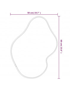 Specchio da Parete Dorato 60x50 cm