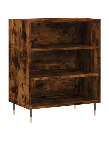 Credenza Rovere Fumo 57x35x70 cm in Legno Multistrato