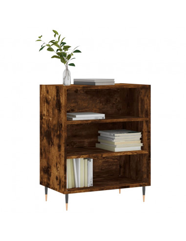 Credenza Rovere Fumo 57x35x70 cm in Legno Multistrato