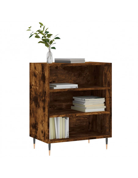 Credenza Rovere Fumo 57x35x70 cm in Legno Multistrato