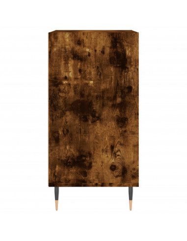 Credenza Rovere Fumo 57x35x70 cm in Legno Multistrato