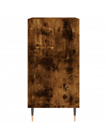 Credenza Rovere Fumo 57x35x70 cm in Legno Multistrato