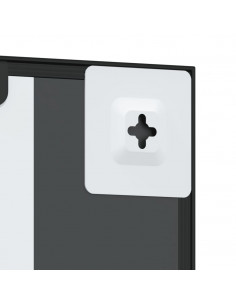 Specchio da Parete Nero 60x100 cm Rettangolare in Ferro