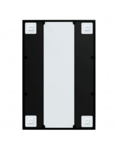 Specchio da Parete Nero 60x40 cm in Metallo