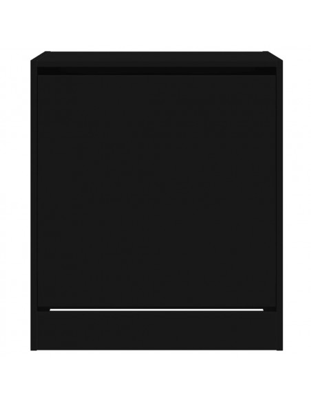 Scarpiera Nera 60x42x69 cm in Legno Multistrato