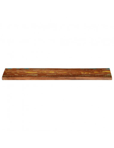 Piano Tavolo 120x30x3,8 cm Rettangolare in Massello di Recupero