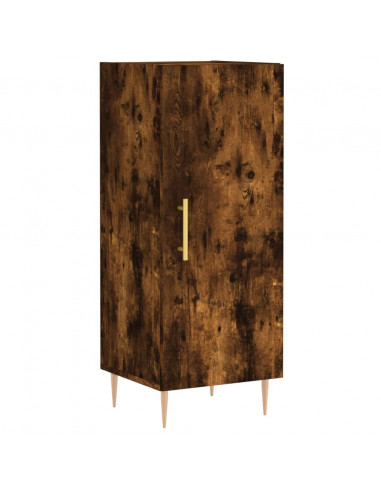 Credenza Rovere Fumo 34,5x34x180 cm in Legno Multistrato