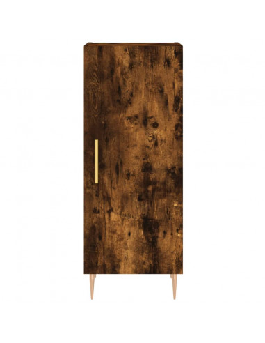 Credenza Rovere Fumo 34,5x34x180 cm in Legno Multistrato