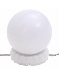 Specchio da Parete Quadrato con Luci LED in Vetro