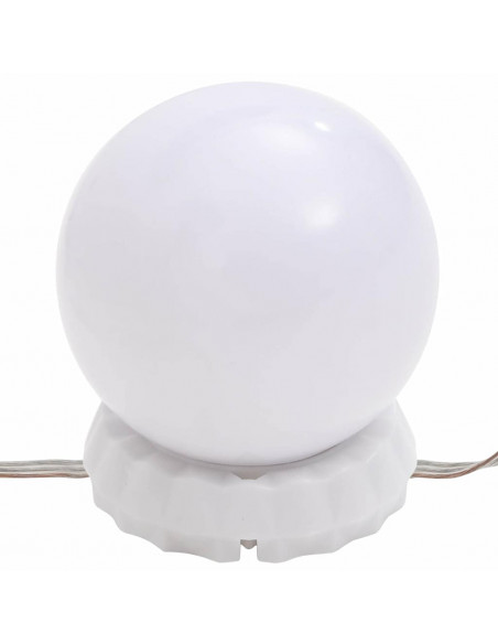 Specchio da Parete Quadrato con Luci LED in Vetro