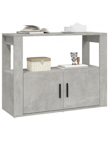 Credenza Grigio Cemento 80x30x60 cm in Legno Multistrato