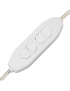 Specchio da Parete Rotondo con Luci LED in Vetro