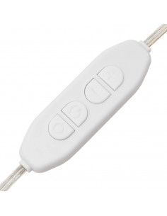 Specchio da Parete Rotondo Senza Cornice con Luci LED in Vetro