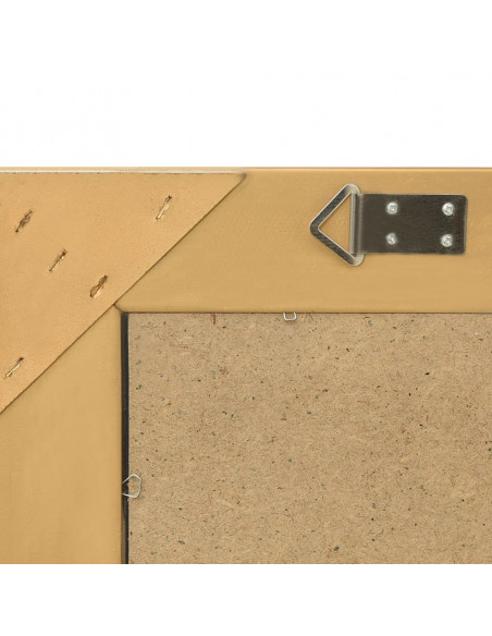 Specchio da Parete Stile Barocco 50x50 cm Oro