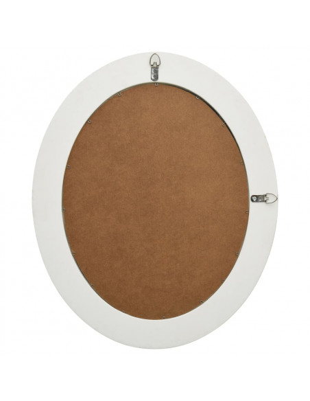Specchio da Parete Stile Barocco 50x60 cm Bianco