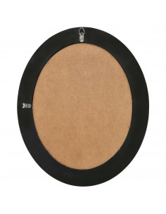 Specchio da Parete Stile Barocco 50x60 cm Nero