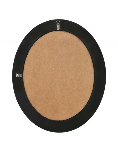 Specchio da Parete Stile Barocco 50x60 cm Nero