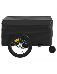 Rimorchio da Bici Nero 45 kg in Ferro 2