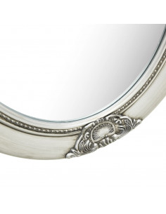 Specchio da Parete Stile Barocco 50x70 cm Argento