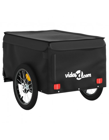 Rimorchio da Bici Nero 45 kg in Ferro