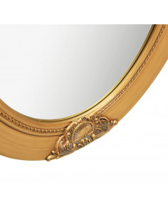 Specchio da Parete Stile Barocco 50x70 cm Oro