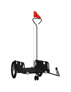 Rimorchio da Bici Nero Oxford e Ferro 2