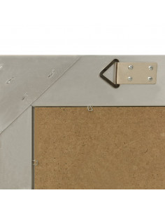 Specchio da Parete Stile Barocco 60x40 cm Argento