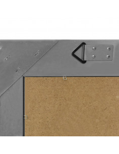 Specchio da Parete Stile Barocco 60x40 cm Nero