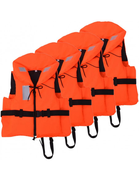 Giubbotti di Salvataggio 4 pz 100 N 60-70 kg