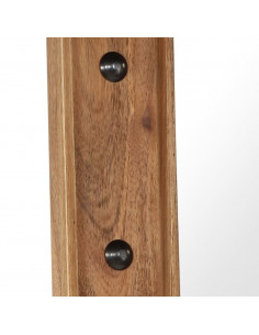 Specchio in Legno Massello di Acacia 50x50 cm