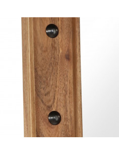 Specchio in Legno Massello di Acacia 50x80 cm