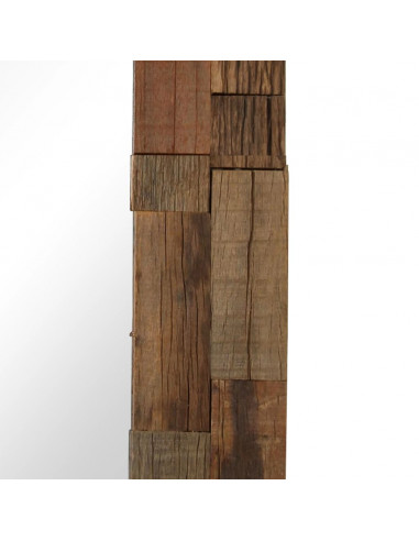Specchio in Legno Massello di Recupero 50x80 cm