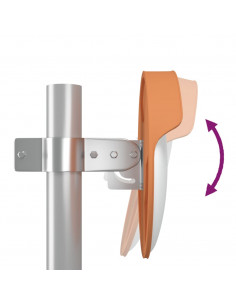 Specchio per Traffico Convesso Arancione Ø30cm in Policarbonato