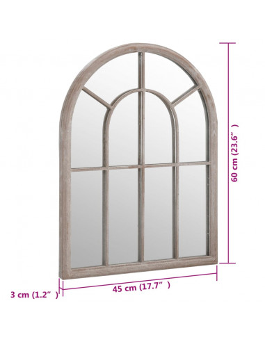 Specchio Sabbia 60x45 cm Ferro per Uso Interno