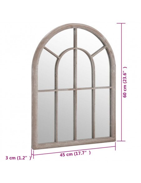 Specchio Sabbia 60x45 cm Ferro per Uso Interno