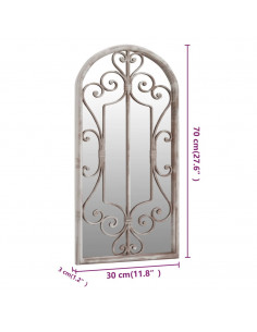 Specchio Sabbia 70x30 cm Ferro per Uso Interno