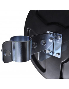 Specchio Traffico Convesso Nero Plastica PC per Esterni 30 cm