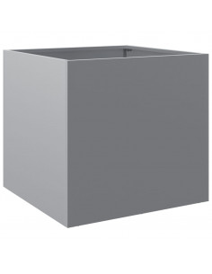 Fioriera Argento 49x47x46 cm in Acciaio Zincato 2