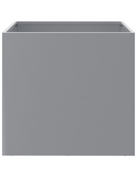 Fioriera Argento 49x47x46 cm in Acciaio Zincato