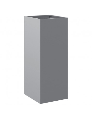 Fioriera Argento 32x27,5x75 cm in Acciaio Zincato