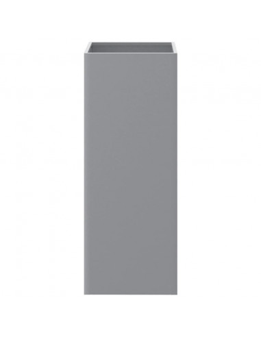 Fioriera Argento 32x27,5x75 cm in Acciaio Zincato