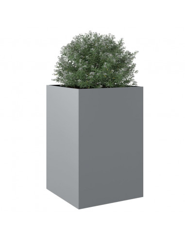 Fioriera Argento 52x48x75 cm in Acciaio Zincato