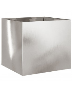 Fioriera Argento 32x30x29 cm in Acciaio Inox 2