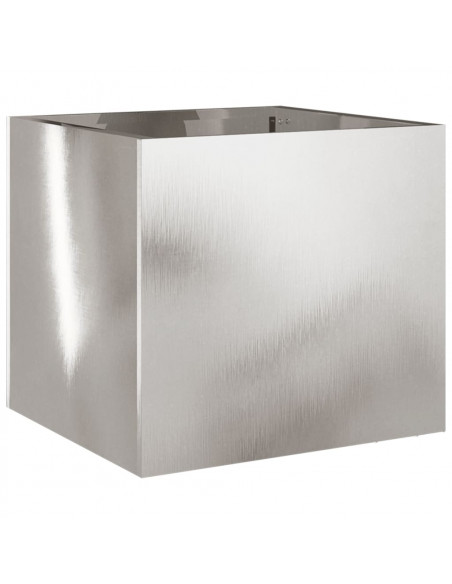Fioriera Argento 32x30x29 cm in Acciaio Inox