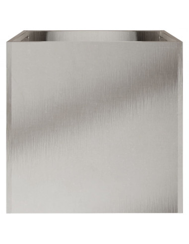 Fioriera Argento 32x30x29 cm in Acciaio Inox