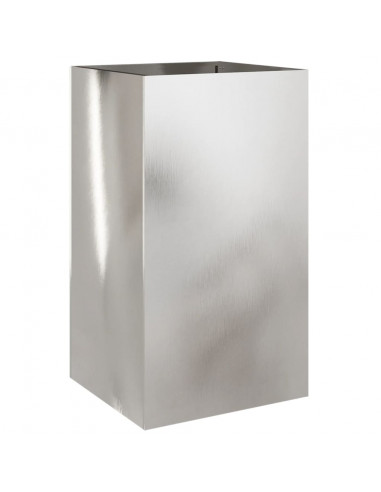 Fioriera Argento 42x38x75 cm in Acciaio Inox