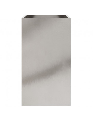 Fioriera Argento 42x38x75 cm in Acciaio Inox